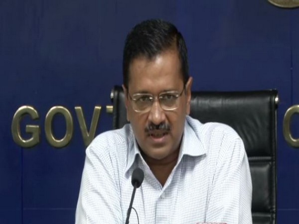 Delhi Chief Minister Arvind Kejriwal addressing a press conference in New Delhi on Saturday. Photo/ANI