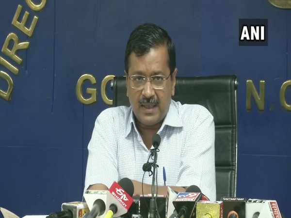 Delhi CM Arvind Kejriwal addressing press conference in New Delhi on Friday