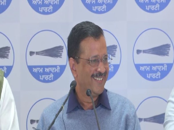 Arvind Kejriwal addressing a press conference in Amritsar on Tuesday.(Photo/ANI)