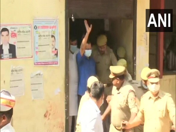 Delhi Chief Minister Arvind Kejriwal at district court in Uttar Pradesh's Sultanpur. (Photo/ ANI)