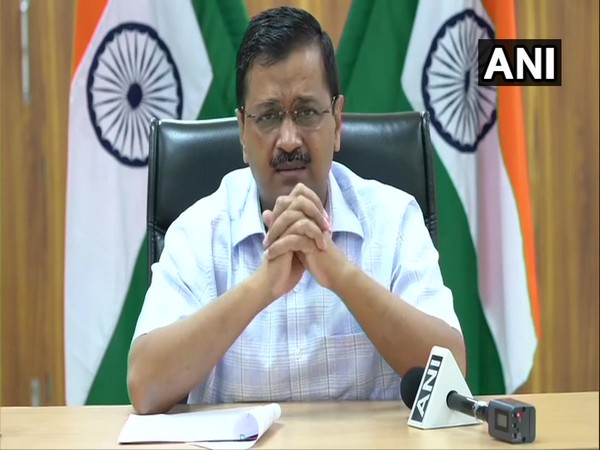 Delhi Chief Minister Arvind Kejriwal during a video-conference on Sunday. Photo/ANI