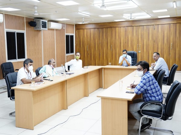 Chief Minister Arvind Kejriwal on Wednesday held a review meeting with senior officials over the COVID-19 situation in Delhi. (Photo Source - Twitter/ Delhi CMO)