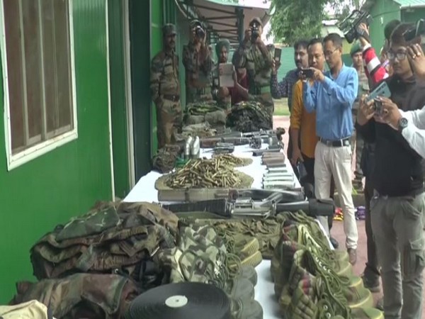 Cache of arms and ammunitions recovered by army during 
