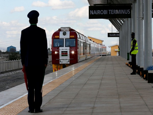 A train launched to operate on SGR line constructed by a Chinese company and financed by Chinese government arrives at Nairobi Terminus on outskirts of Kenya's capital. (Image credit: Reuters)