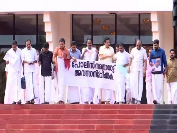 Kerala assembly adjourns following opposition uproar. Photo/ANI
