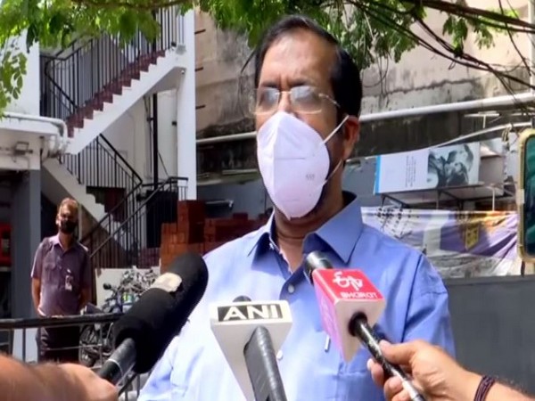 Thiruvananthapuram Mayor K Sreekumar speaking to reporters (Photo/ANI)