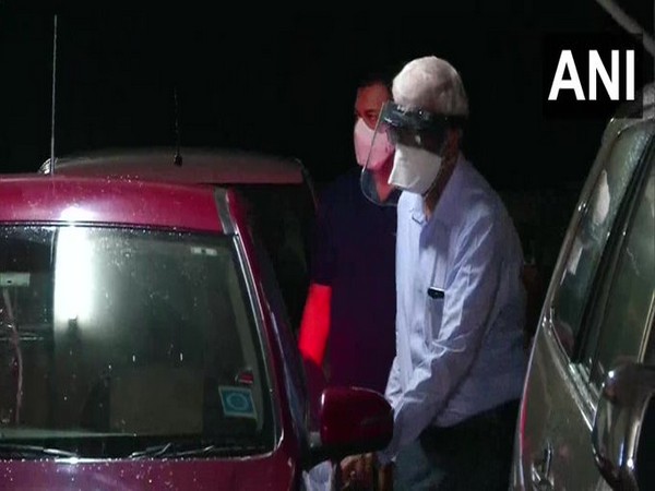 former principal secretary to Kerala CMO M Sivasankar leaving after questioning by Customs department on Saturday. 