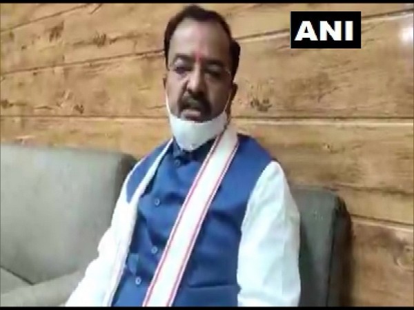 Uttar Pradesh Deputy Chief Minister Keshav Prasad Maurya speaking to ANI in Lucknow on Saturday. (Photo/ANI)