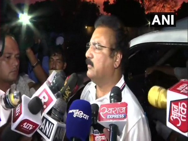 Rajasthan Minister Pratap Khachariyawas speaking to reporters in Jaipur on Wednesday. Photo/ANI