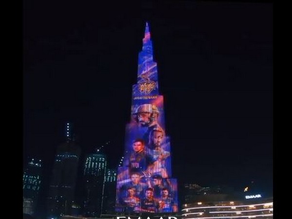 Burj Khalifa lights up for KKR (Photo/ KKR Twitter)