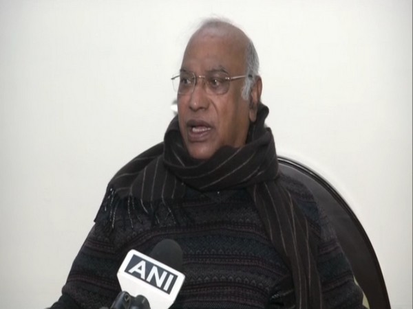 Congress leader Mallikarjun Kharge speaking to ANI in New Delhi on Tuesday.