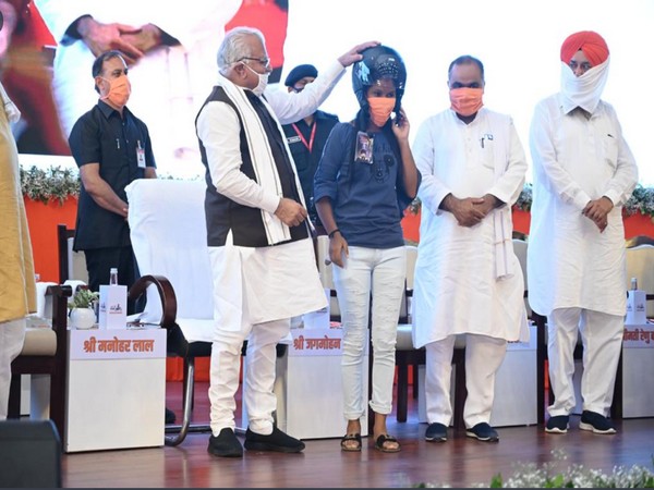 Haryana Chief Minister Manohar Lal Khattar during a programme 