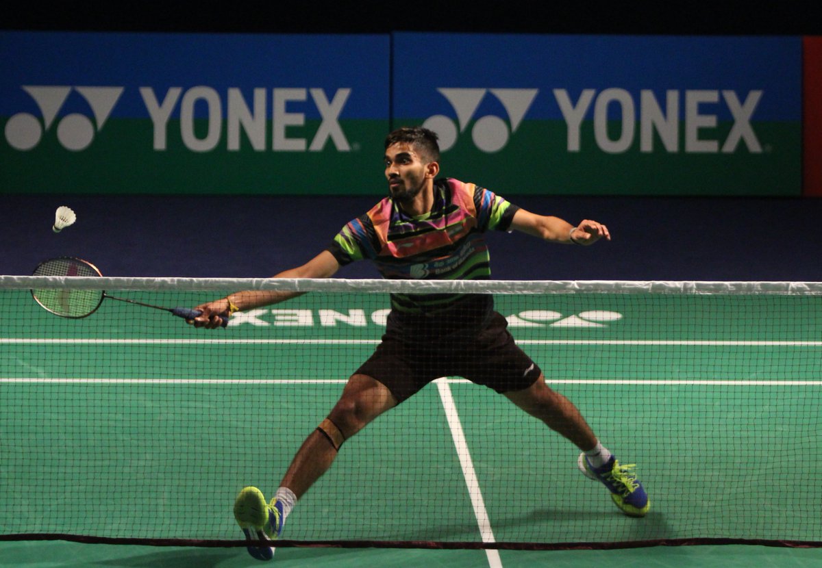 Indian shuttler Kidambi Srikanth (Photo/BAI twitter)