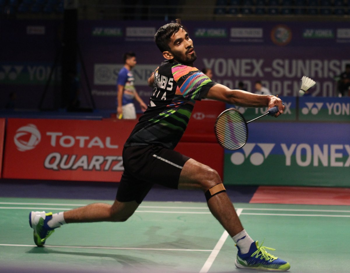 Indian shuttler Kidambi Srikanth (Photo/BAI Media twitter)