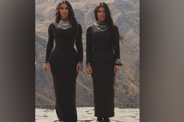 Sisters Kim and Kourtney Kardashians in Armenia (Image courtesy: Instagram)