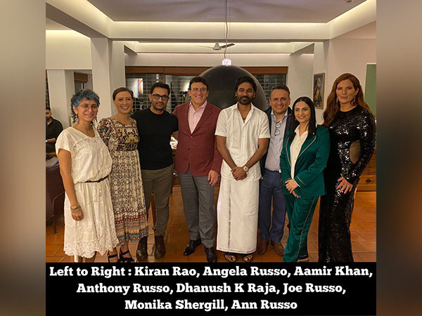 Aamir Khan, Russo Brothers, Dhanush, Kiran Rao (Image source: Instagram)