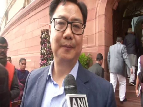 Kiren Rijiju, Union Minister for Youth Affairs and Sports speaks to media in New Delhi [Photo/ANI]