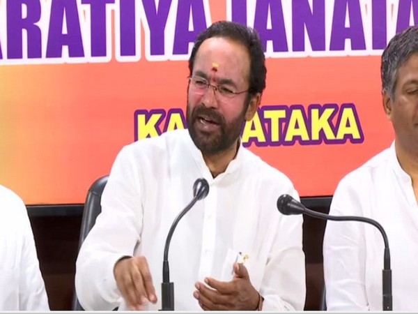 MoS for Home Affairs G Kishan Reddy speaking to reporters in Bengaluru on Monday. Photo/ANI