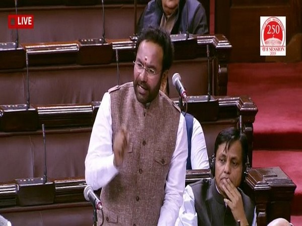 MoS Home GK Reddy in Rajya Sabha (file pic)