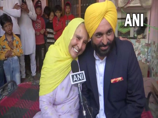 Harpal Kaur, mother of Bhagwant Mann, AAP CM candidate for poll-bound Punjab (Photo/ANI)