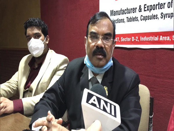 Anil Kharia, Chairman, Modern Laboratories (Right) speaking to ANI on Sunday.