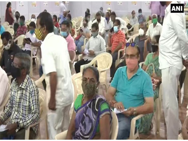 Representative image COVID vaccination centre at Mumbai's BKC. (Photo/ANI)