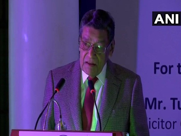 Attorney General KK Venugopal speaking at the Second J Dadachanji Memorial Debate
