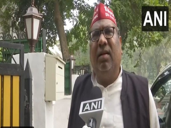 Nishad Party founder, Sanjay Nishad speaking to ANI on Tuesday (Photo/ANI)