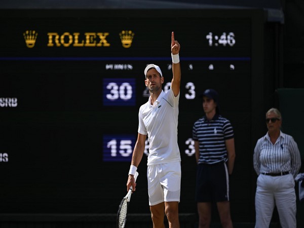 Novak Djokovic. (Photo- Wimbledon Twitter)