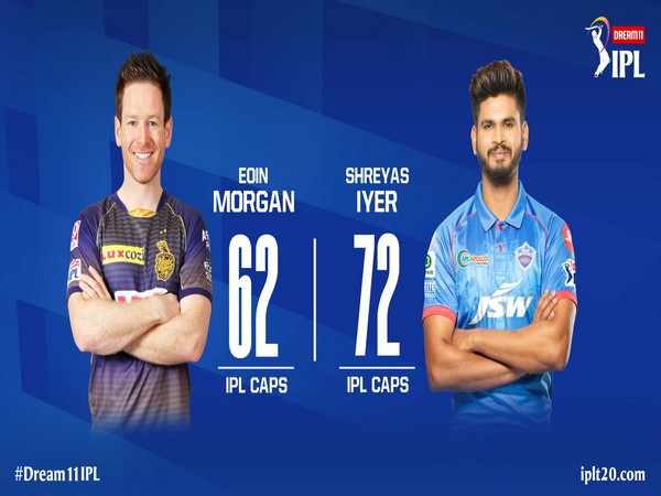 KKR skipper Eoin Morgan and DC captain Shreyas Iyer (Image: Indian Premier League's Twitter )