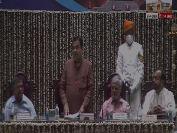 Union Minister Nitin Gadkari addressing a seminar on 'Parliamentary System and People's Expectations' in Rajasthan Assembly. (Photo/ANI)