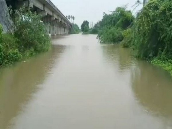 Munneru river in Andhra Pradesh. (Photo/ANI)
