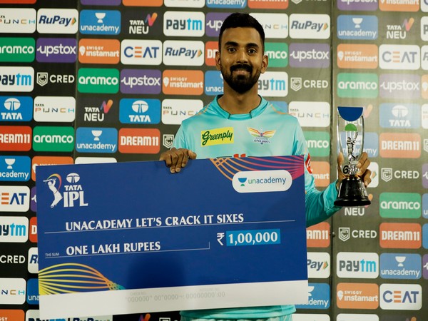 KL Rahul in post match presentation ceremony (Image: IPL Twitter)