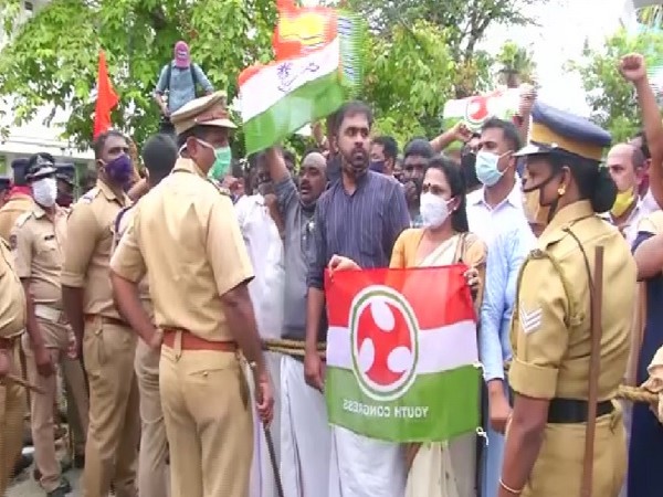 A visual from the protest in Kochi. 