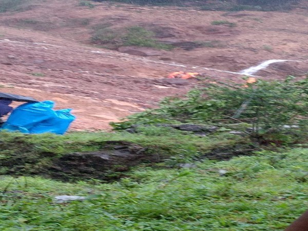 Search operation for four people who went missing after the landslide at Talacauvery in Kodagu district continues. (Photo/ANI)
