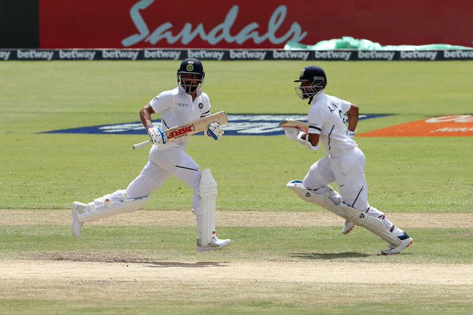 India were 260 runs ahead of West Indies at the stumps on day three in the first Test. (Photo/BCCI Twitter)