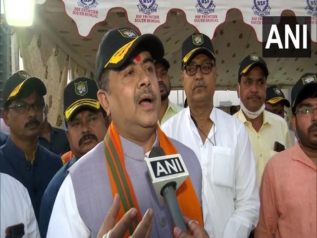 BJP leader Suvendu Adhikari speaking to ANI in Kolkata (Photo/ANI)