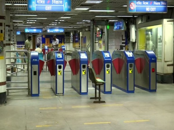 A visual form the Kolkata metro station. (Photo/ANI) 