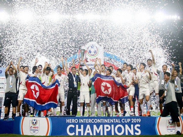DPR Korea with the Intercontinental Cup title. (Photo/Indian Football Twitter)