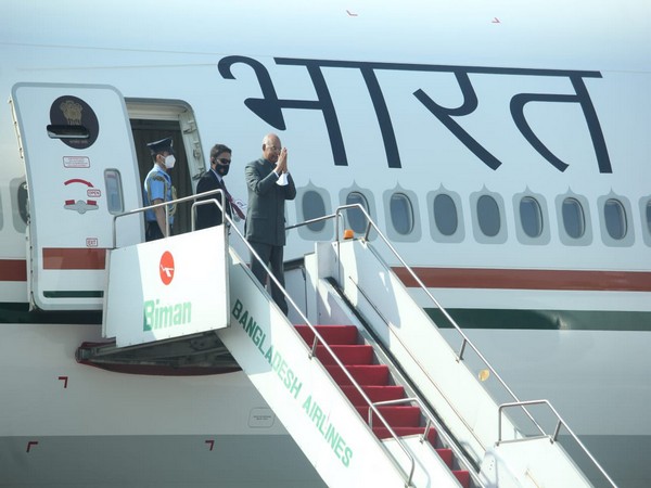 President Ram Nath Kovind departs from Bangladesh. (Photo Credit: MEA)