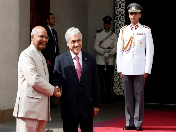 President Ram Nath Kovind and Chilean counterpart Sebastian Pinera