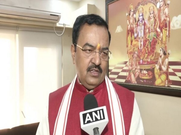 Uttar Pradesh Deputy Chief Minister Keshav Prasad Maurya speaks to ANI in New Delhi on Friday [Photo/ANI]