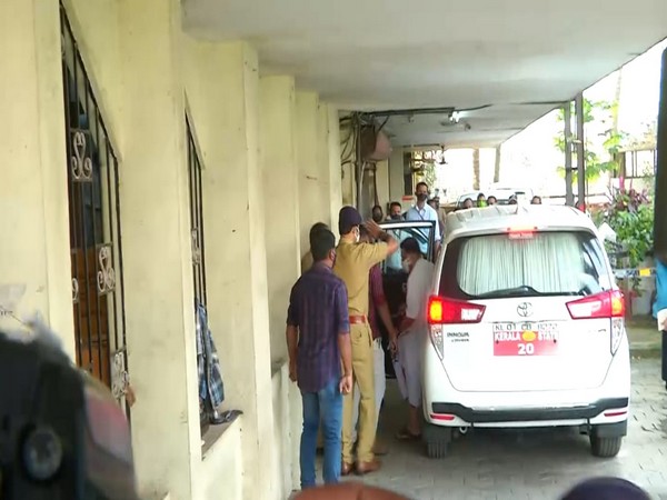 Kerala Minister KT Jaleel appears before Customs office in Kochi on Monday. Photo/ANI