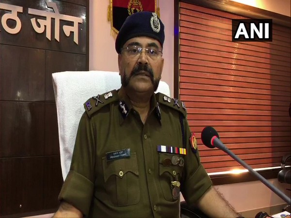 Prashant Kumar addressing a press conference in Meerut on Friday. 