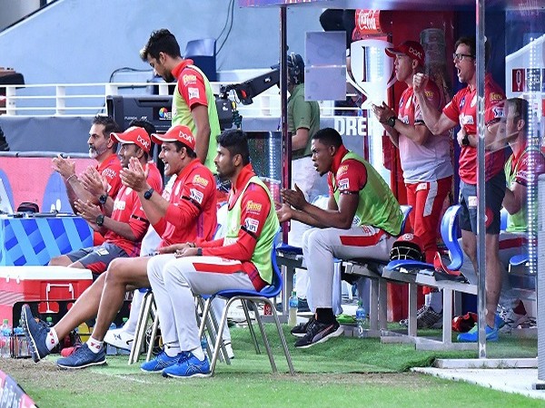 KXIP coach Anil Kumble with teammates. (Image: BCCI/IPL)