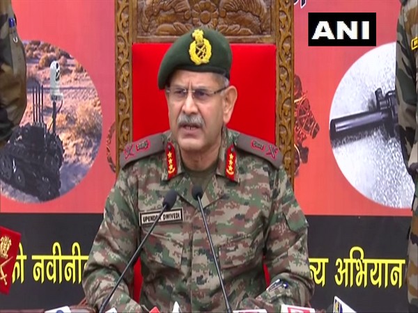 Northern Army commander Lieutenant General Upendra Dwivedi. (ANI/photo)