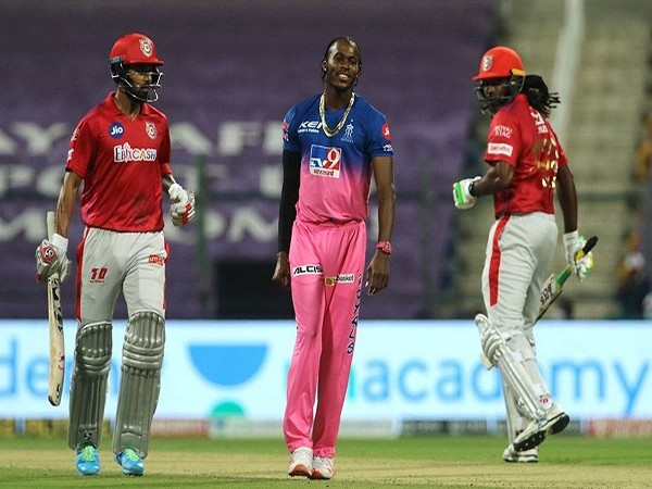 From L to R : KL Rahul, Jofra Archer and Chris Gayle (Image: BCCI/IPL)