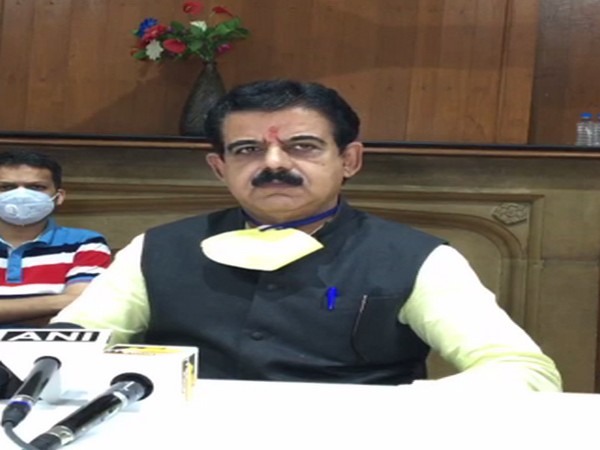 BJP MP from Indore, Shankar Lalwani addressing a press conference on Saturday. (Photo/ANI)