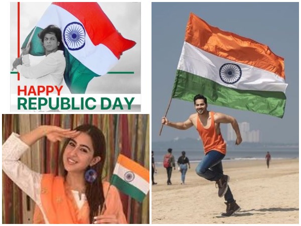 Shah Rukh Khan, Sara Ali Khan and Varun Dhawan celebrate Republic day (Image courtesy: Instagram)