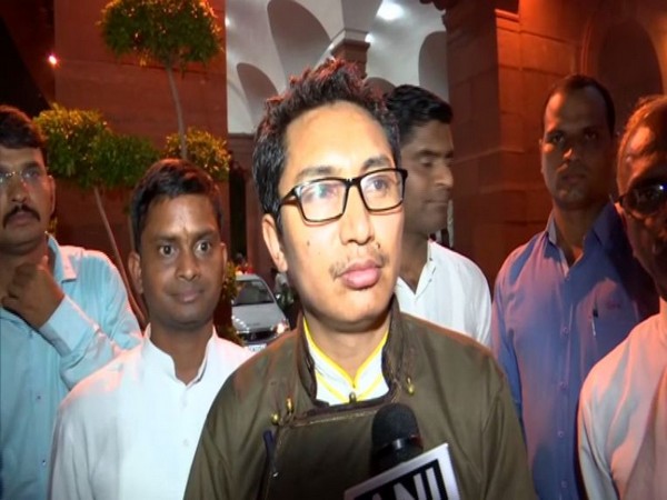 Ladakh MP Jamyang Tsering Namgyal speaking to ANI in New Delhi on Tuesday.